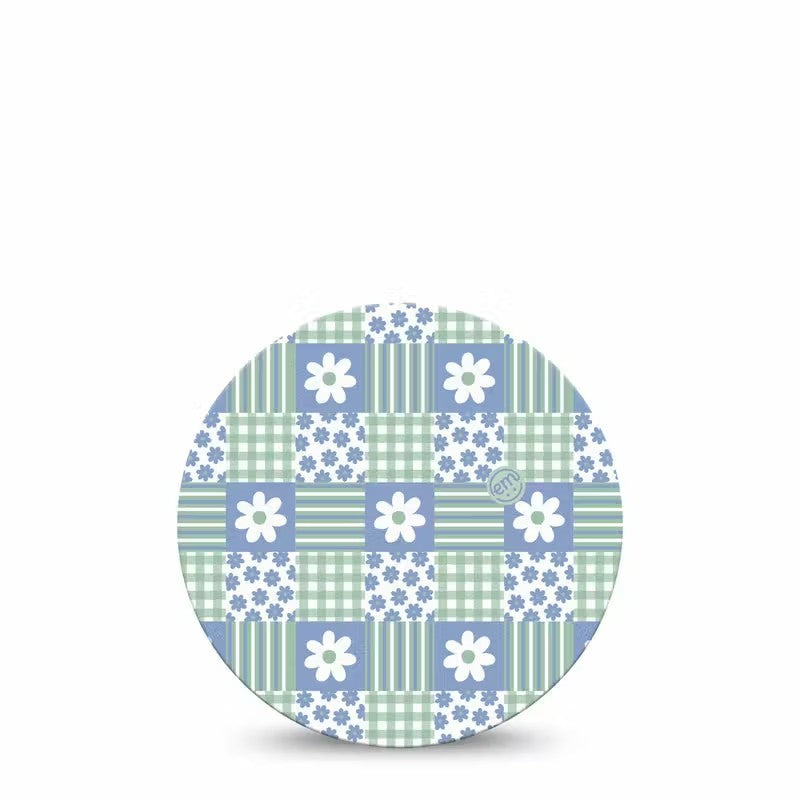 ExpressionMed OverPatch Patchwork Flowers Adhesive Patch Freestyle Libre 2 or 3