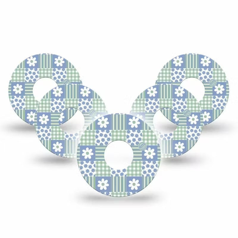 ExpressionMed Patchwork Flowers Adhesive Patch Freestyle Libre 3