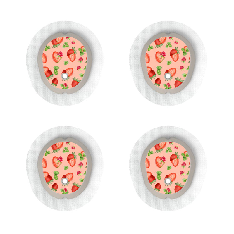 Dexcom G7/Dexcom ONE+ Sensor Sticker (Pink Berry Burst) 4pk ...