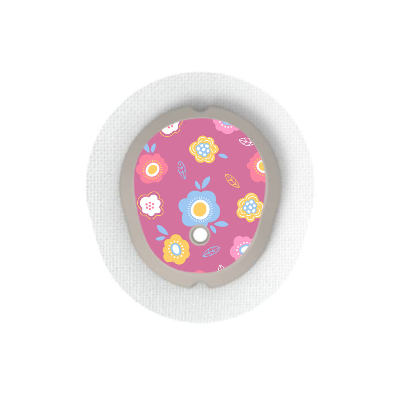 Dexcom G7/Dexcom ONE+ Sensor Sticker (Springy Petals Collection) 4pk