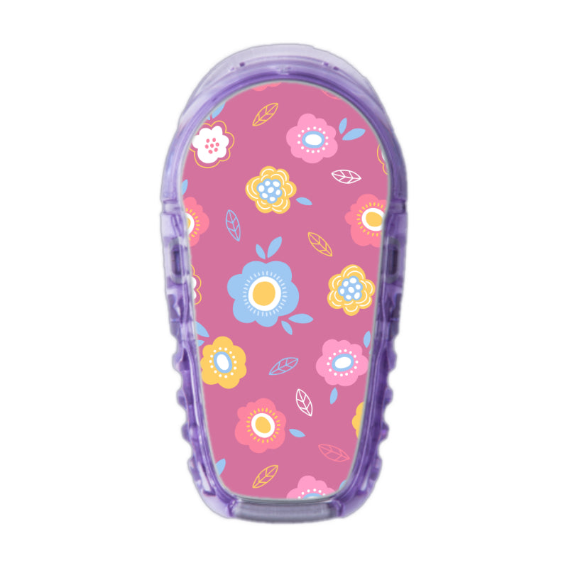Dexcom G6/One Sensor Sticker (Pink Spring - Diabeticsupply.co.uk
