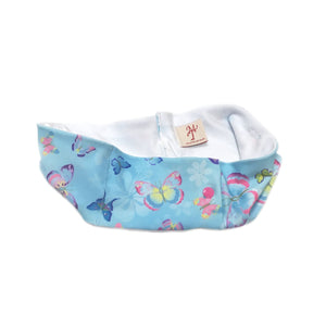 Blue Butterflies Super Slim Pump Waist Band Pouch