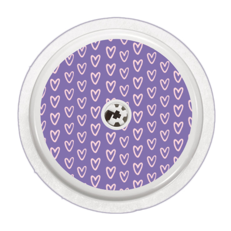 Freestyle Libre 2 Sensor Stickers (Purple Dreams) 6 pack