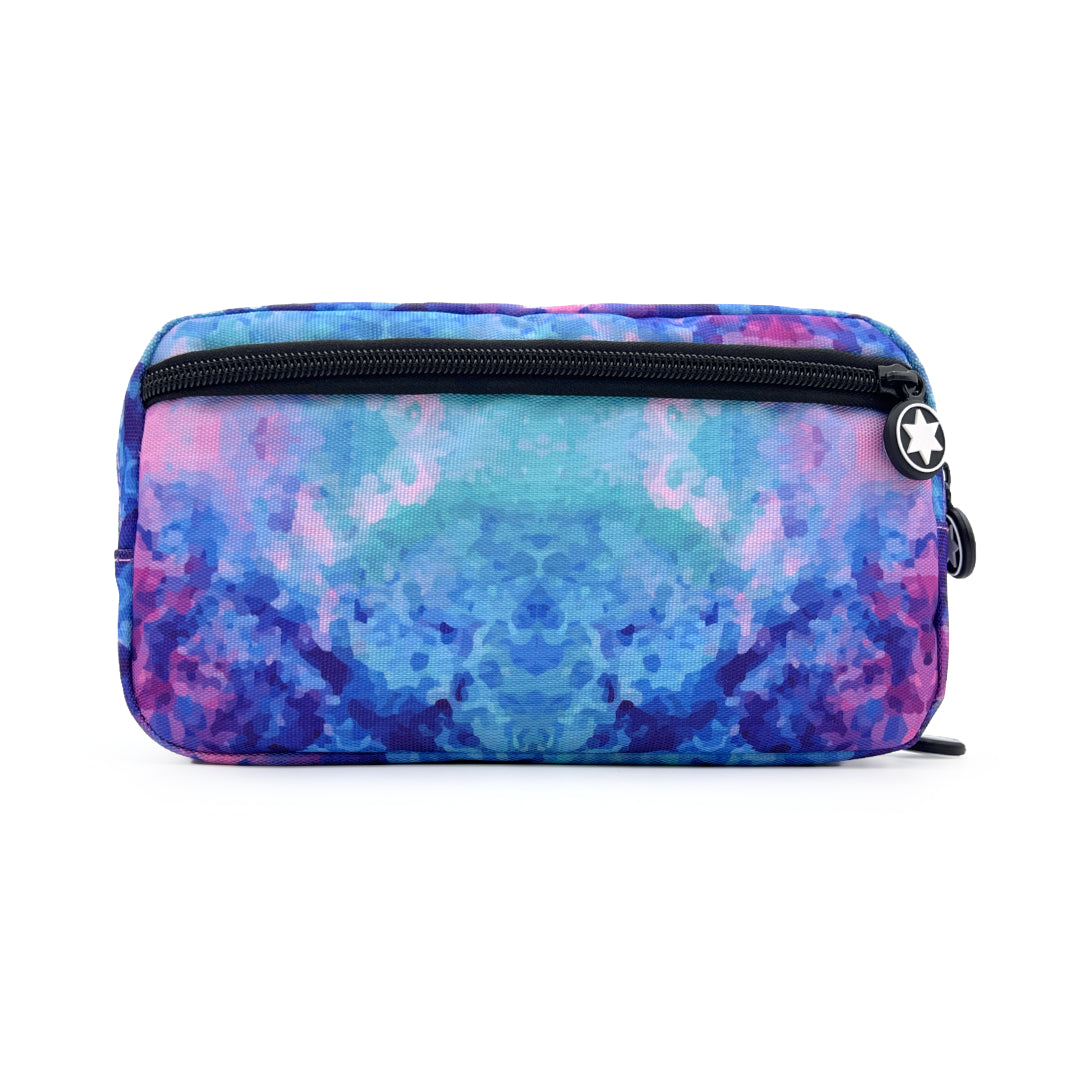  &#39;Purple Haze&#39; patterned kitbag Back view ETC star logo zipper pulls