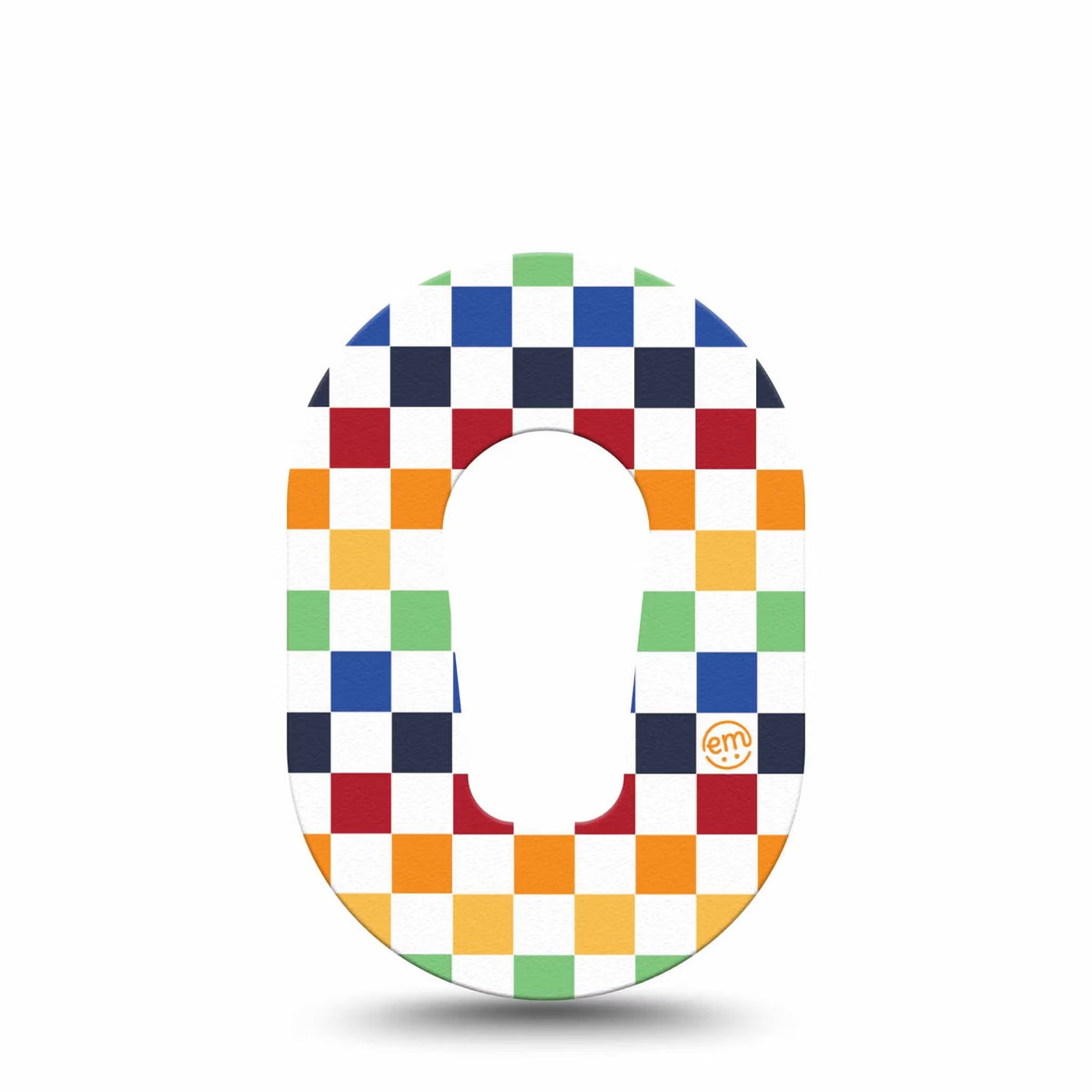 ExpressionMed Mini Rainbow Checkerboard Adhesive Patch Dexcom G6/One