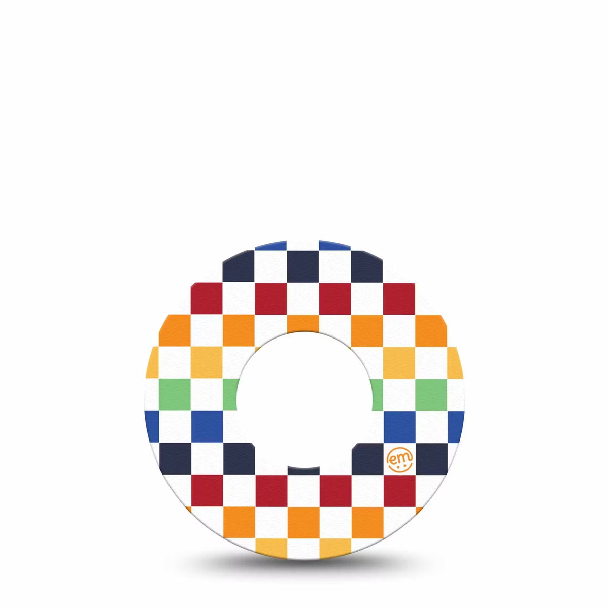 ExpressionMed Rainbow Checkerboard Adhesive Patch Freestyle Libre 2