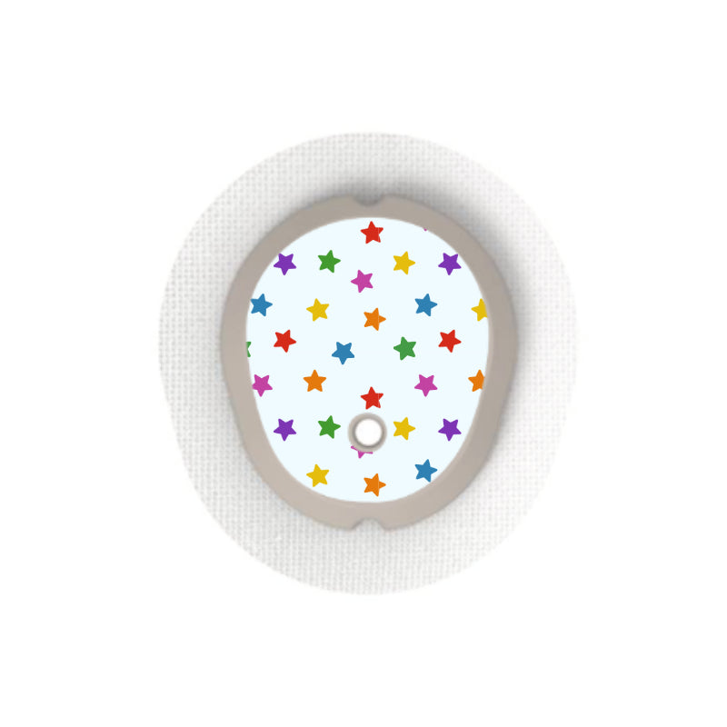 Dexcom G7/Dexcom One+ Sensor Sticker (Rainbow Colours) 6 pack ...