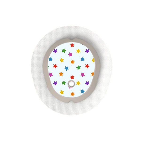 Dexcom G7/Dexcom One+ Sensor Sticker (Rainbow Colours) 6 pack ...