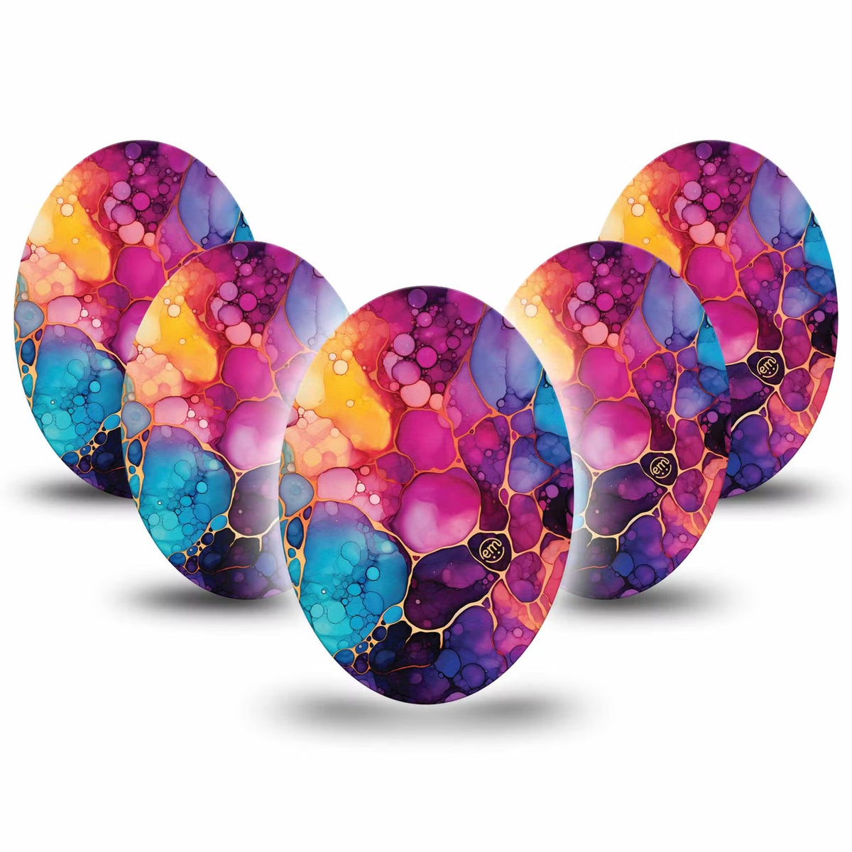ExpressionMed Rainbow Ink Adhesive Patch Oval