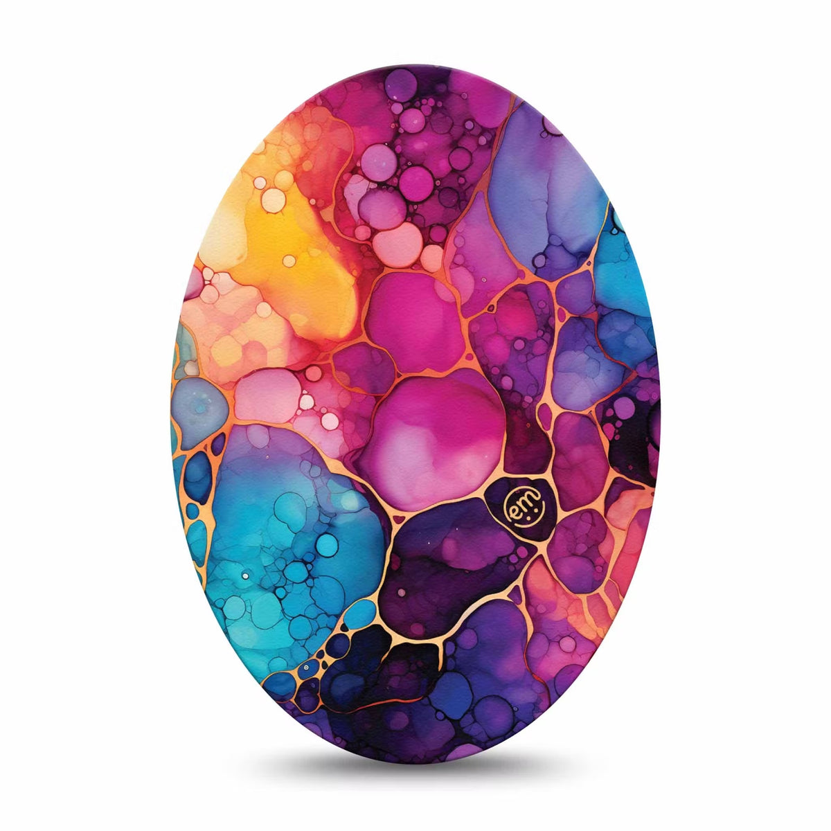 ExpressionMed Rainbow Ink Adhesive Patch Oval