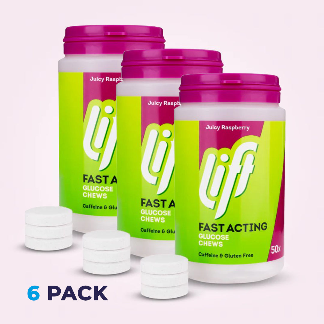 Lift/ GlucoTabs Juicy Raspberry Bumper Pack (Pack of 300)