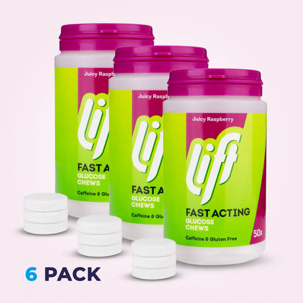 Lift/ GlucoTabs Juicy Raspberry Bumper Pack (Pack of 300 ...