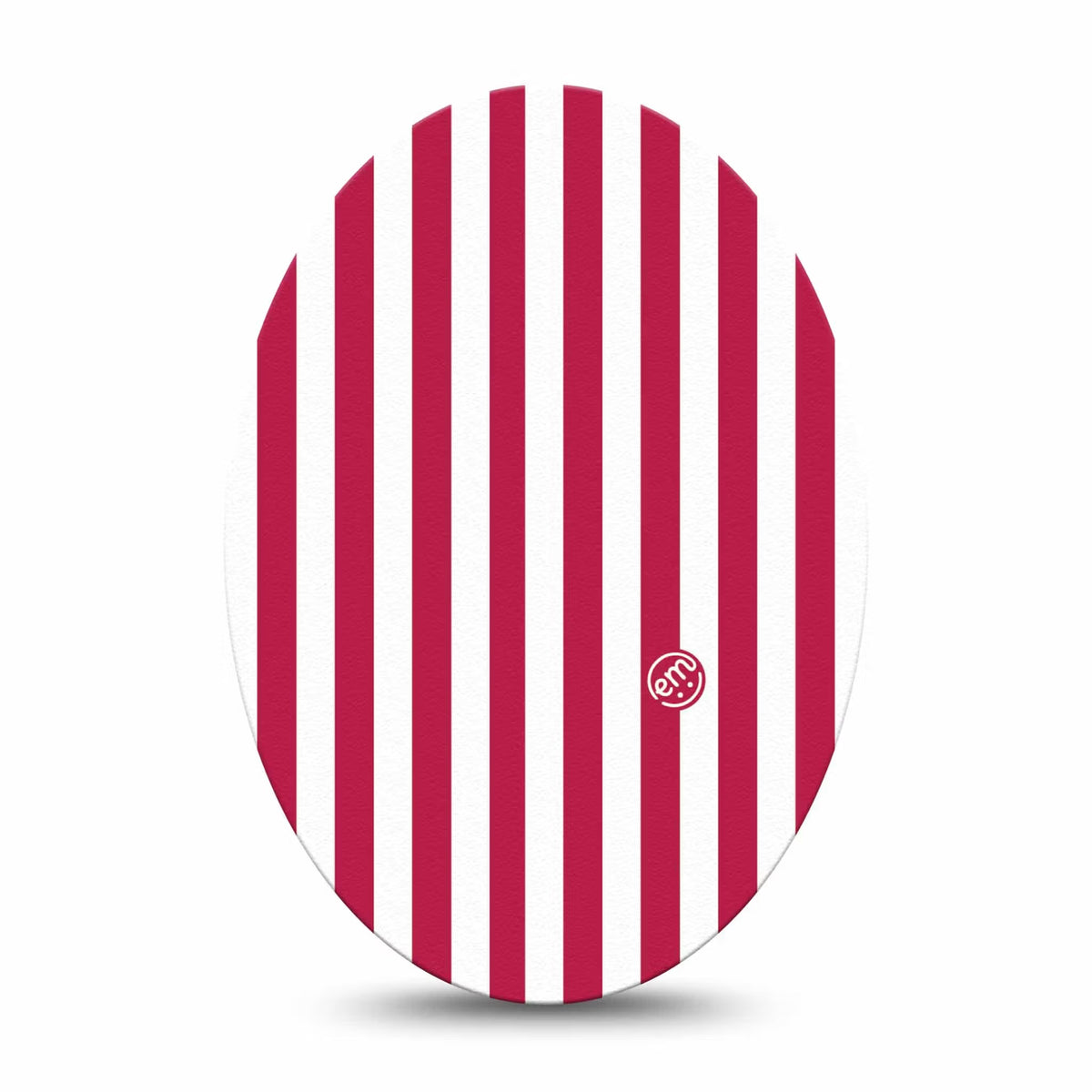 ExpressionMed Red Stripes Adhesive Patch Oval