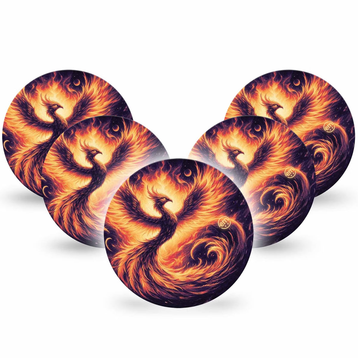 ExpressionMed OverPatch Rising Phoenix Adhesive Patch Freestyle Libre 2 or 3