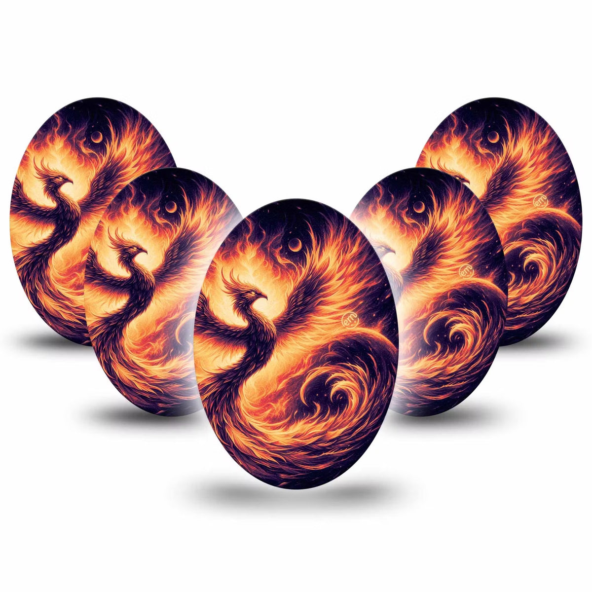 ExpressionMed Rising Phoenix Adhesive Patch Oval