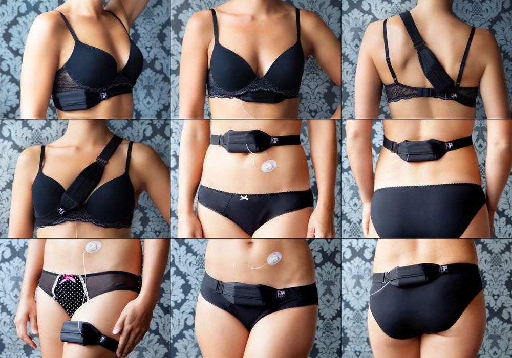 Hid-In Adult Small Pouch Multiway Body Band - Beige