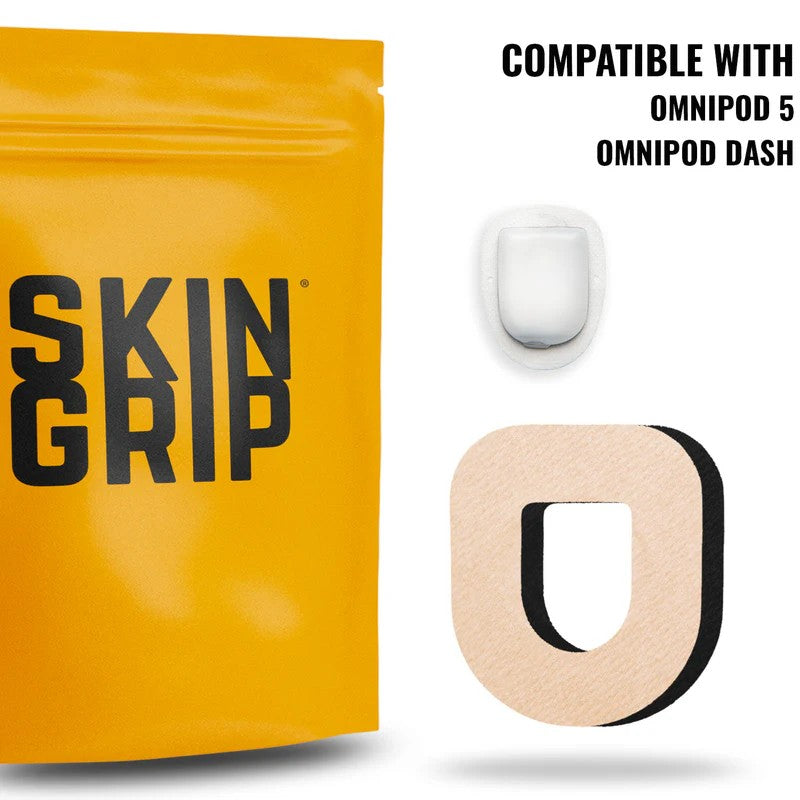 Skin Grip MAX - Omnipod Patch - 10 Pack - Other Colours Available
