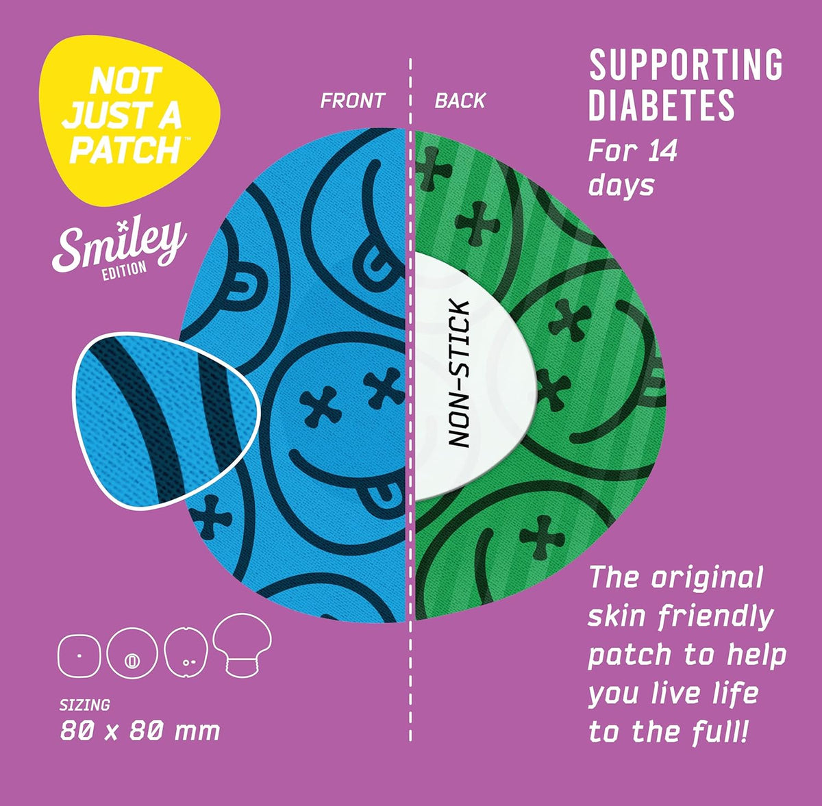 Not Just a Patch Original - Freestyle Libre 2 & 3 /Dexcom G7/ Medtronic CGMs - 10 Pack - Choose Pattern