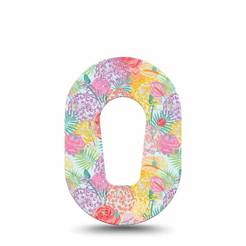ExpressionMed Mini Spring Flowers Adhesive Patch Dexcom G6/One