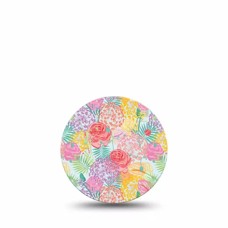 ExpressionMed OverPatch Spring Flowers Adhesive Patch Freestyle Libre 3
