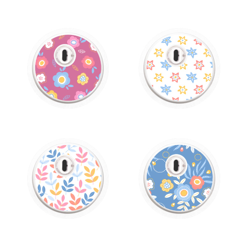 Freestyle Libre 3 Sensor Sticker (Springy Petals Collection) 4pk
