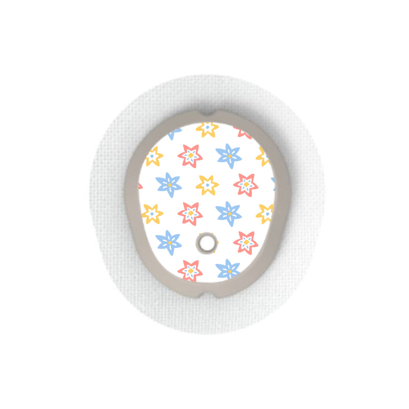 Dexcom G7/Dexcom ONE+ Sensor Sticker (Springy Petals Collection) 4pk