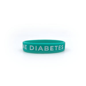 Type 1 Diabetes Silicone Wristband (Teal)