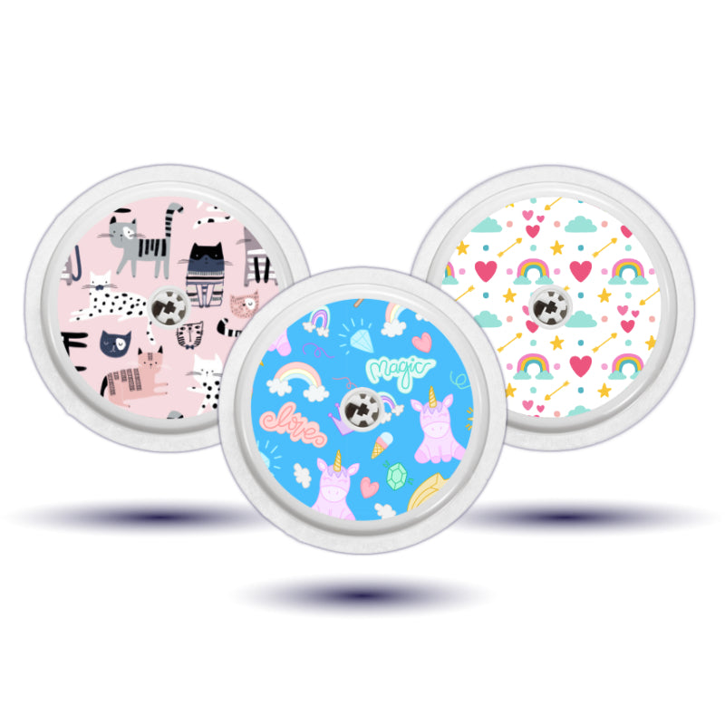 Freestyle Libre 2 Sensor Cover (Unicorns) 3pk