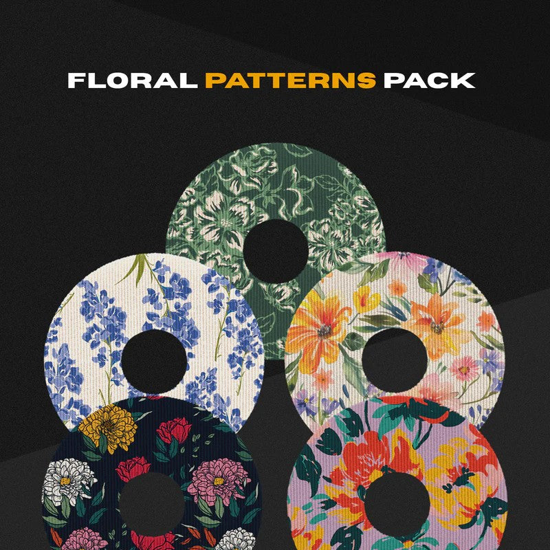 Skin Grip - Universal (0.8 Inch Hole) Infusion Set/Libre Patterned Patch - 10 Pack - Other Patterns Available