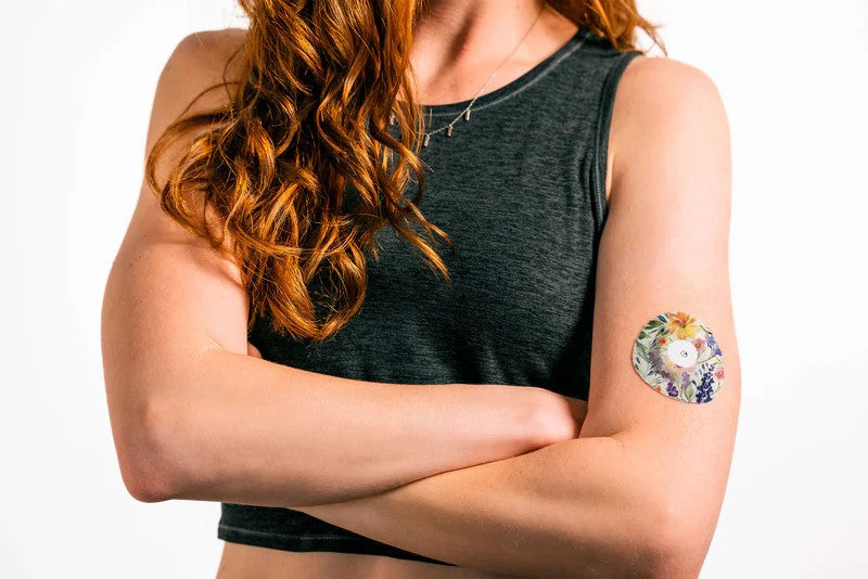 Skin Grip - Universal (0.8 Inch Hole) Infusion Set/Libre Patterned Patch - 10 Pack - Other Patterns Available