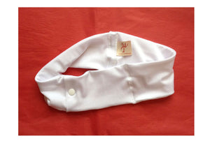 White Super Slim Pump Waist Band Pouch