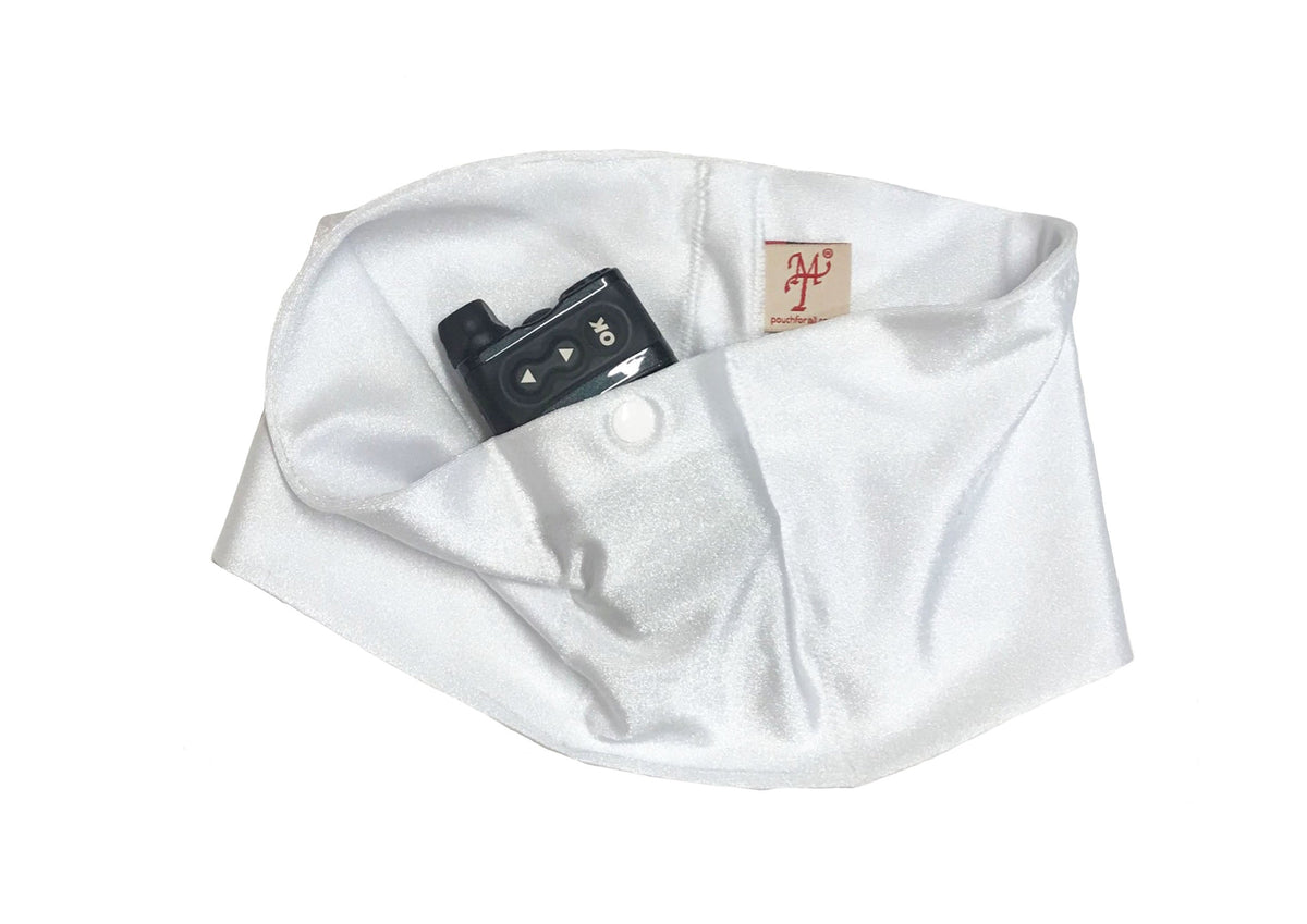 White Pump Waist Band Pouch