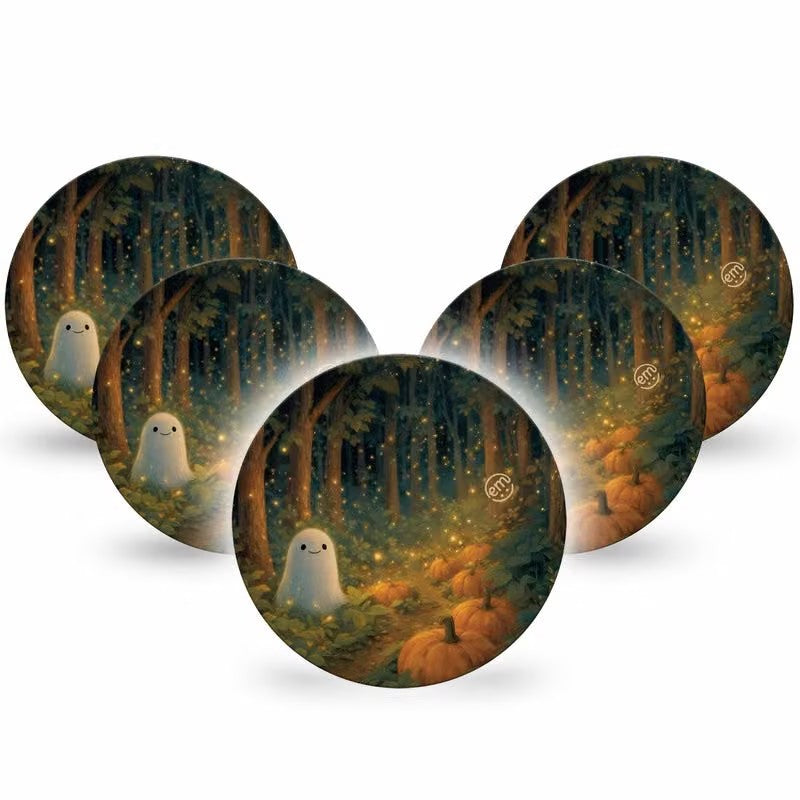 ExpressionMed OverPatch Woodland Ghost Adhesive Patch Freestyle Libre 2 or 3