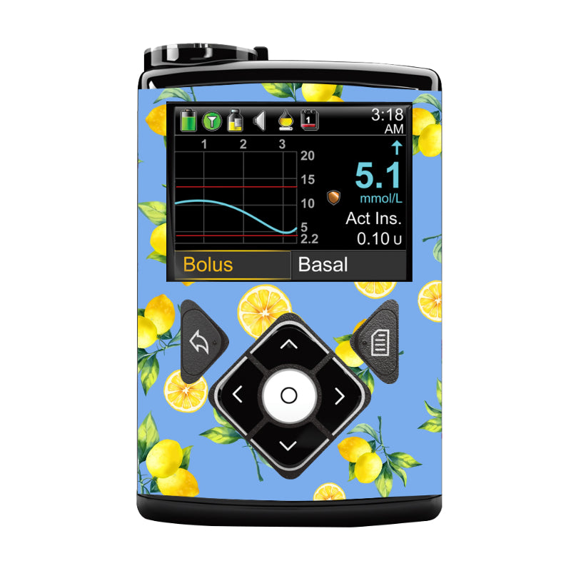 Medtronic 640/670/780G Pump Sticker (Zesty Blue Lemonade)