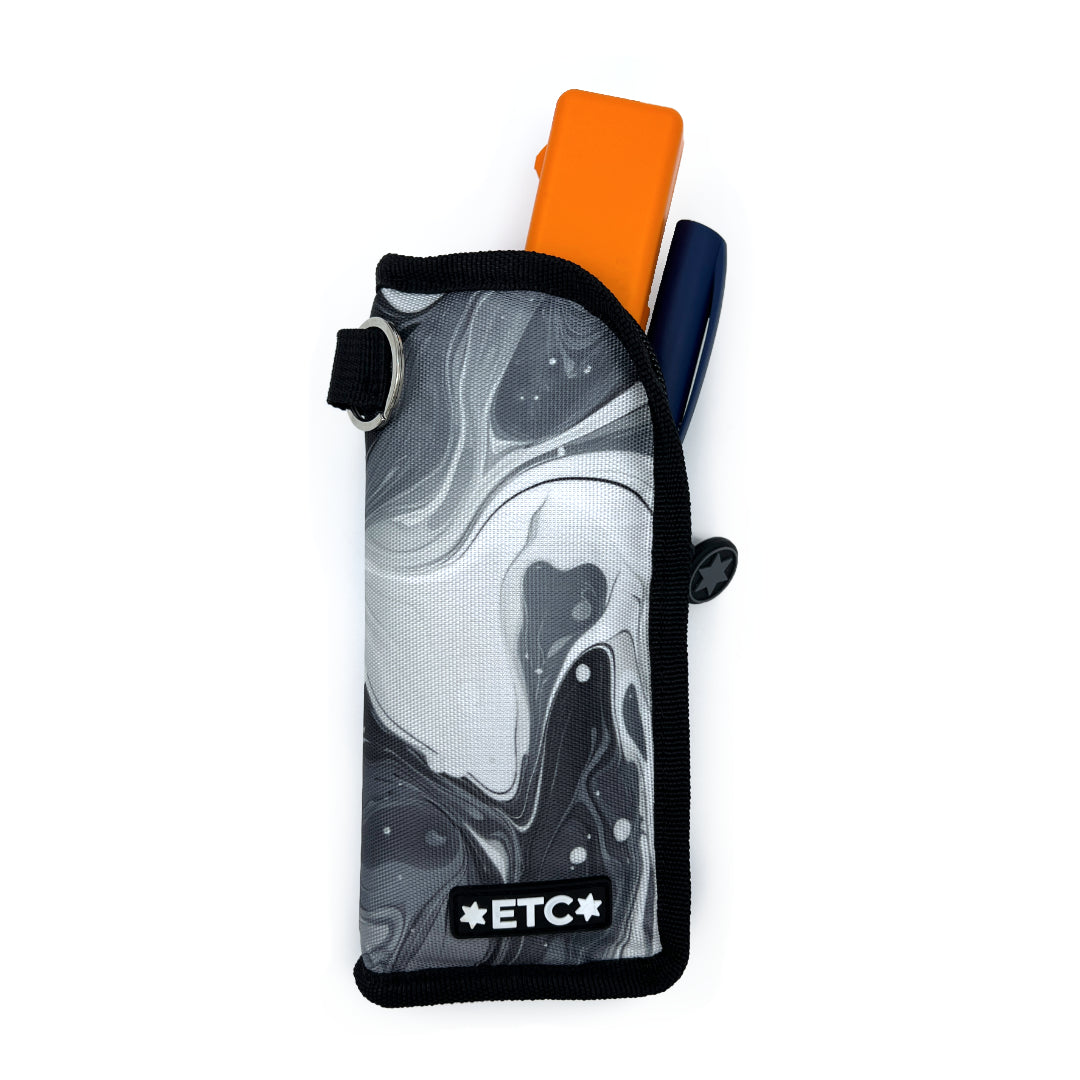 ETC Insulated Pen Bag (Black &amp; White Marble)