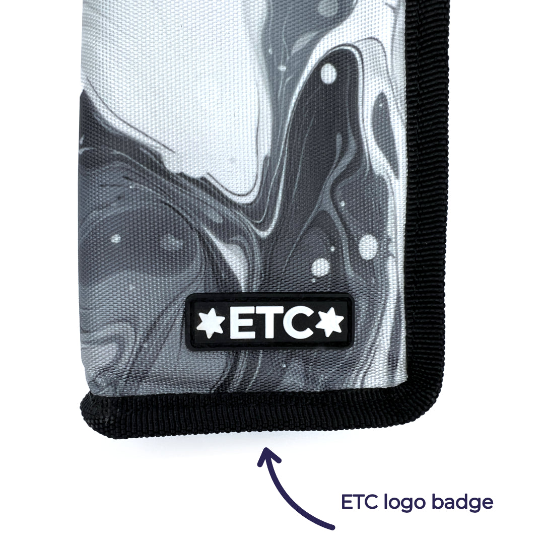 ETC Insulated Pen Bag (Black &amp; White Marble)