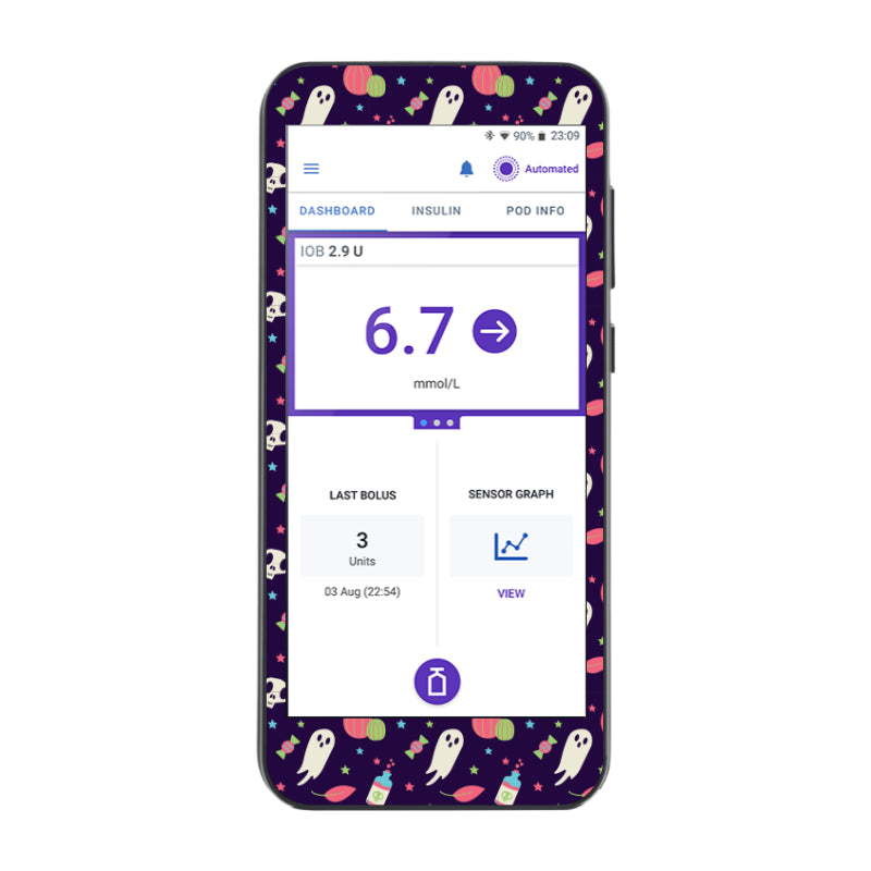 Omnipod 5 Cover Sticker (Enchanted Halloween)