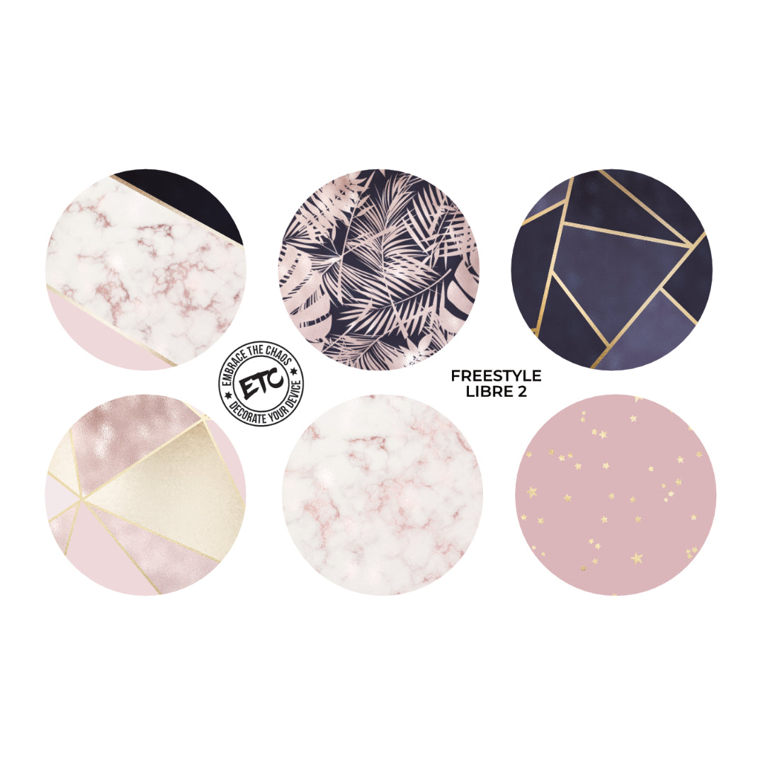 Freestyle Libre 2 Sensor Stickers (Fashion 6 Pack)