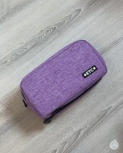 Purple Mauve kitbag ETC logo Black zips instructional video