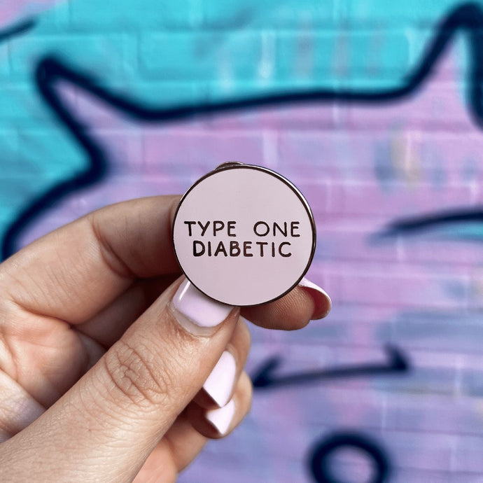 Organising Chaos Type One Diabetic Enamel Pin Pink