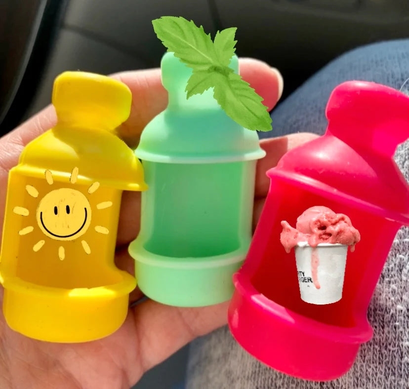 Vial Safe Impact Resistant Medication Vial Protector - 3 Pack (Sunshine Yellow, Raspberry Sorbet, Mojito Green)