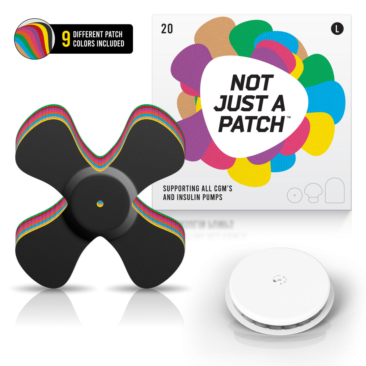 Not Just a Patch X-Patch - Freestyle Libre 2 - 20 Pack - Many Colours Available