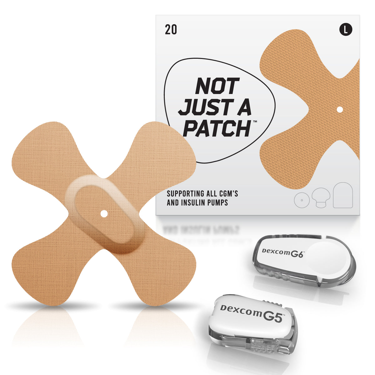 Not Just a Patch X-Patch - Dexcom G6/One - 20 Pack - Many Colours Available
