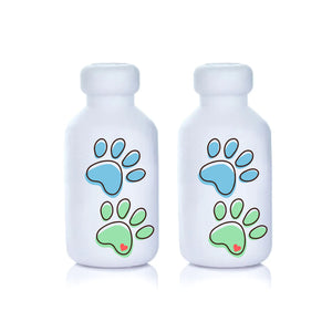 Vial Safe Impact Resistant Medication Vial Protector (Pawprint) - 2 Pack