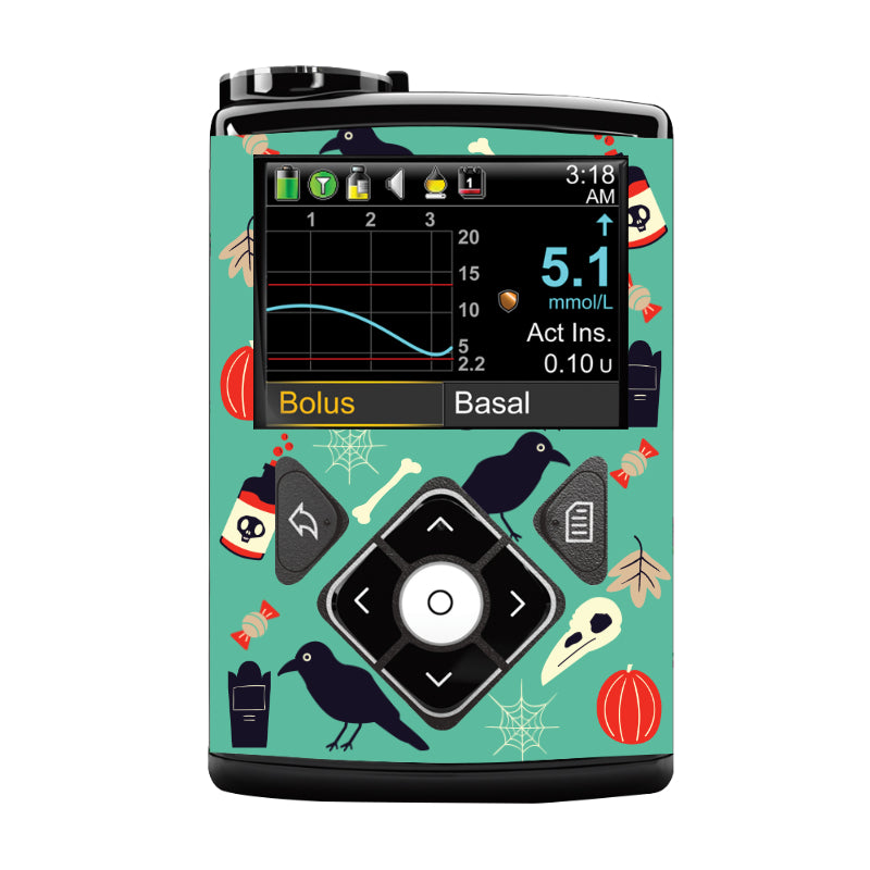 Medtronic 640/670/780G Pump Sticker (Skulls &amp; Potions)