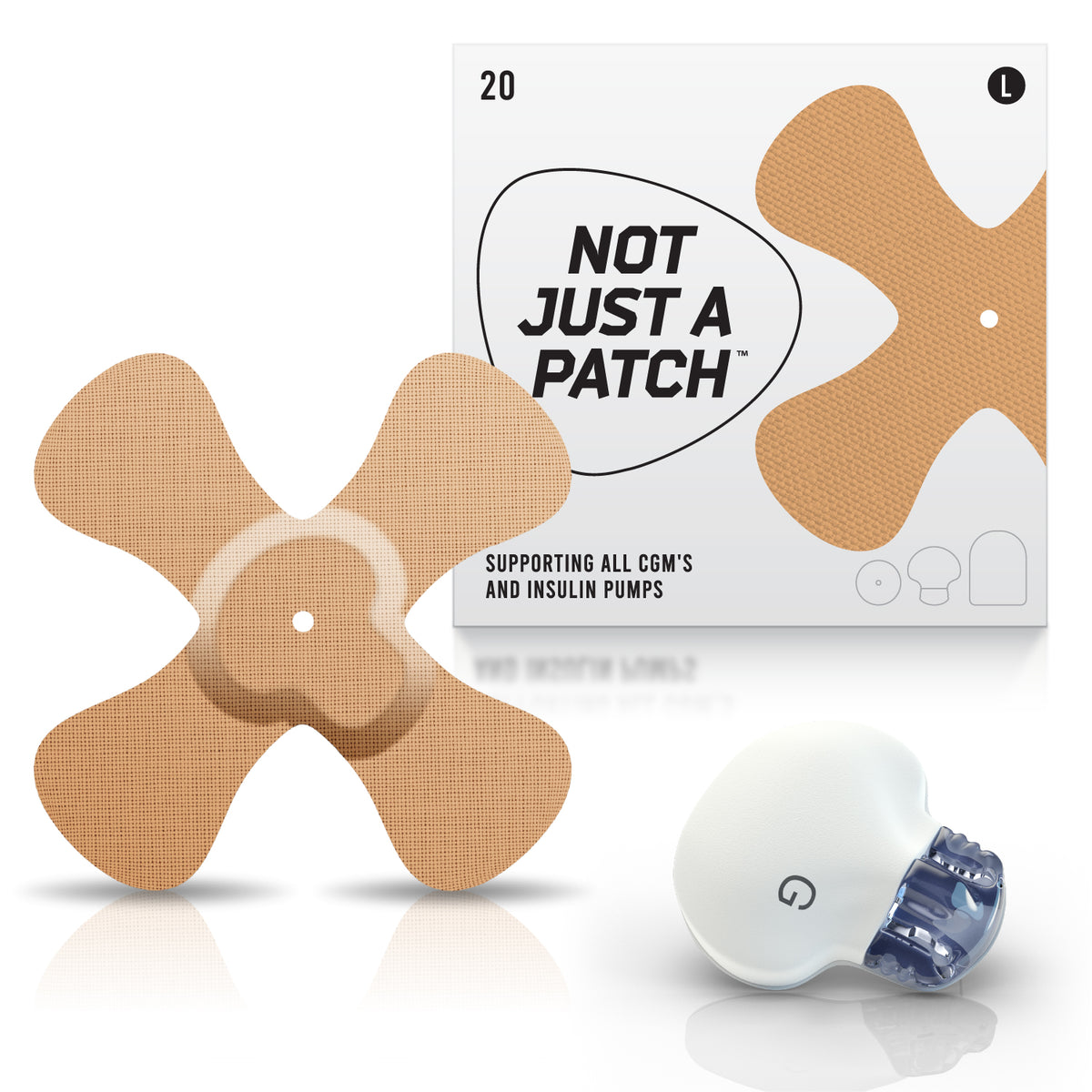 Not Just a Patch X-Patch - Enlite/Medtronic - 20 Pack - Many Colours Available