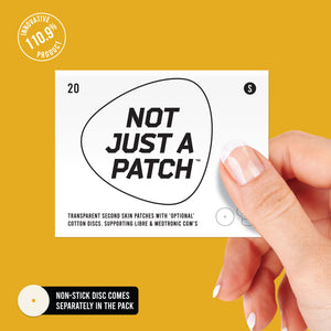 Not Just a Patch Clear - Freestyle Libre 1, 2 and 3 - 20 Pack