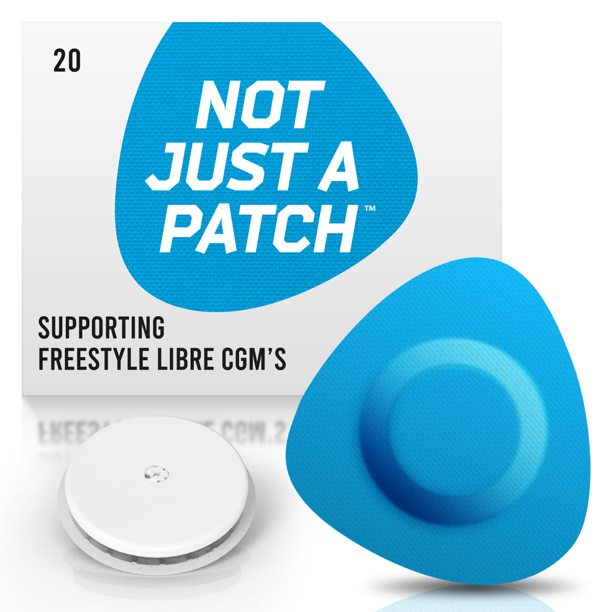 Not Just a Patch - Freestyle Libre 2 or 3 - 20 Pack - Many Colours Available