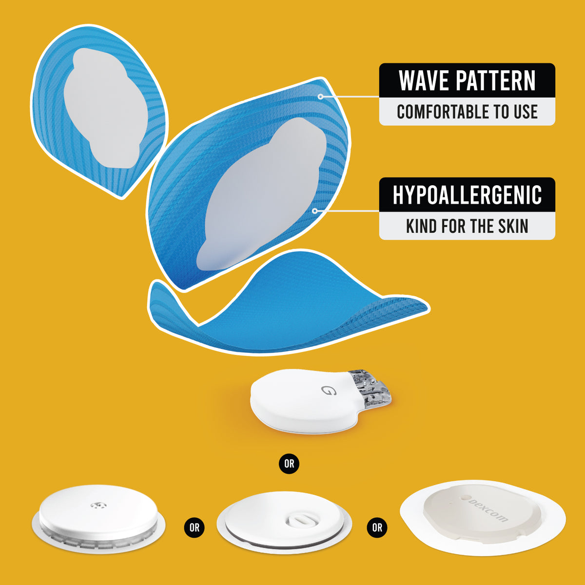 Not Just a Patch - Freestyle Libre 2 or 3 - 20 Pack - Many Colours Available