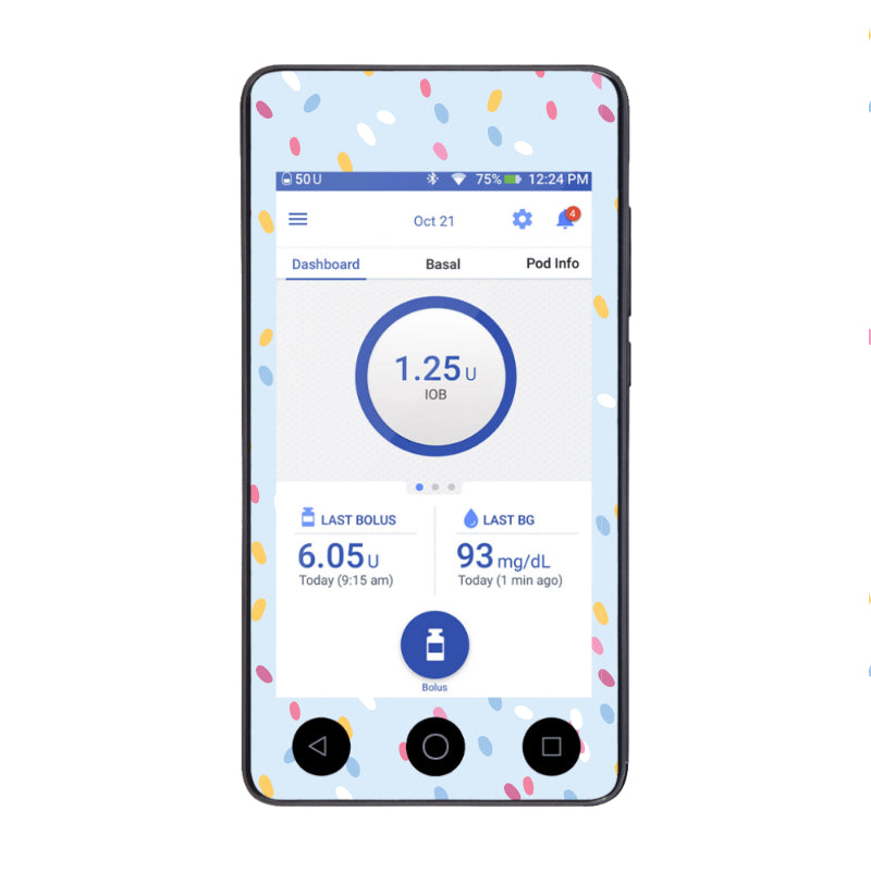 Omnipod DASH Cover (Hundreds And Thousands)
